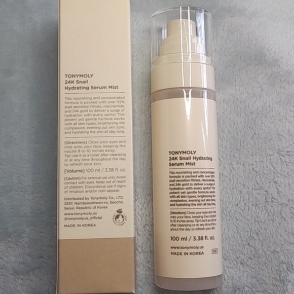 TonyMoly 24k Snail Hydrating Serum Mist - Brand New In Box - Picture 3 of 4